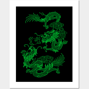 Chinese Dragons Posters and Art